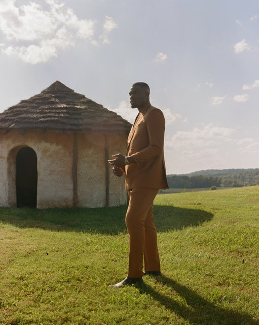 BROWN DOUBLE BREASTED SUIT